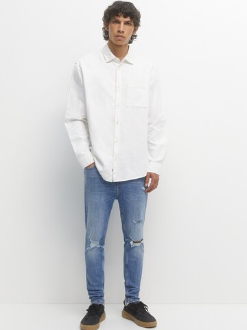 Coupe slim Jean Pull&Bear en bleu