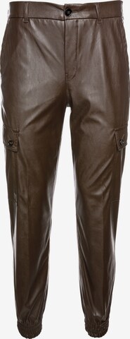 DRYKORN Tapered Cargo Pants 'Freight' in Brown: front
