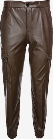 DRYKORN Tapered Cargo Pants 'Freight' in Brown: front