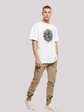F4NT4STIC T-Shirt 'DC Comics Aquaman Circular Crest' in Weiß