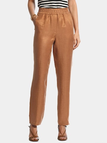 Regular Pantalon Goldner en marron : devant