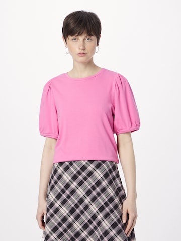 rožinė OBJECT Marškinėliai 'JAMIE': priekis