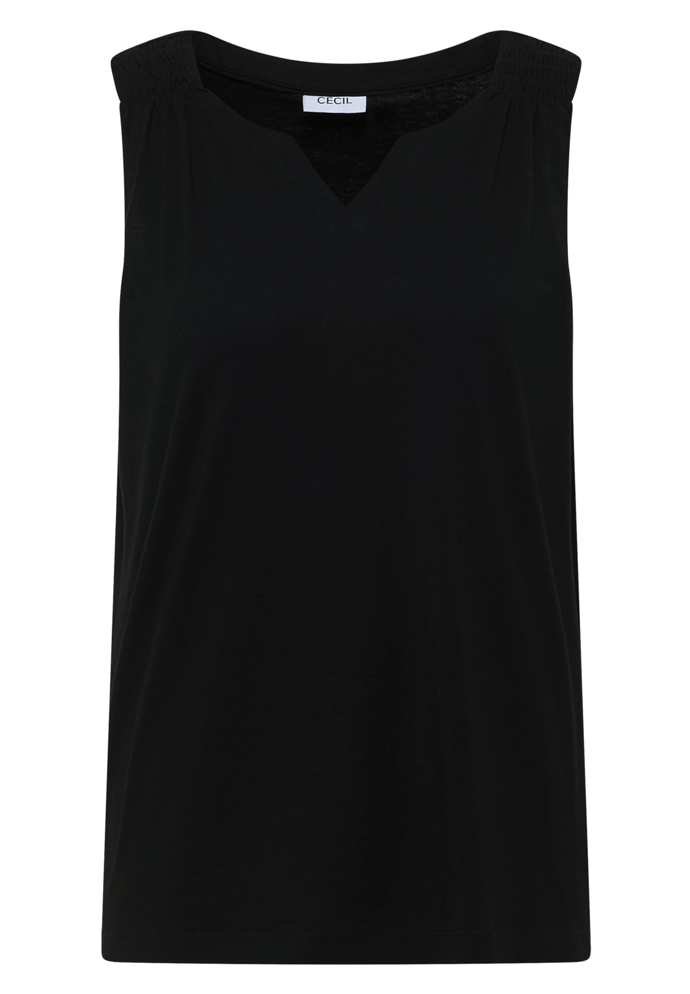 CECIL Top in Black: front
