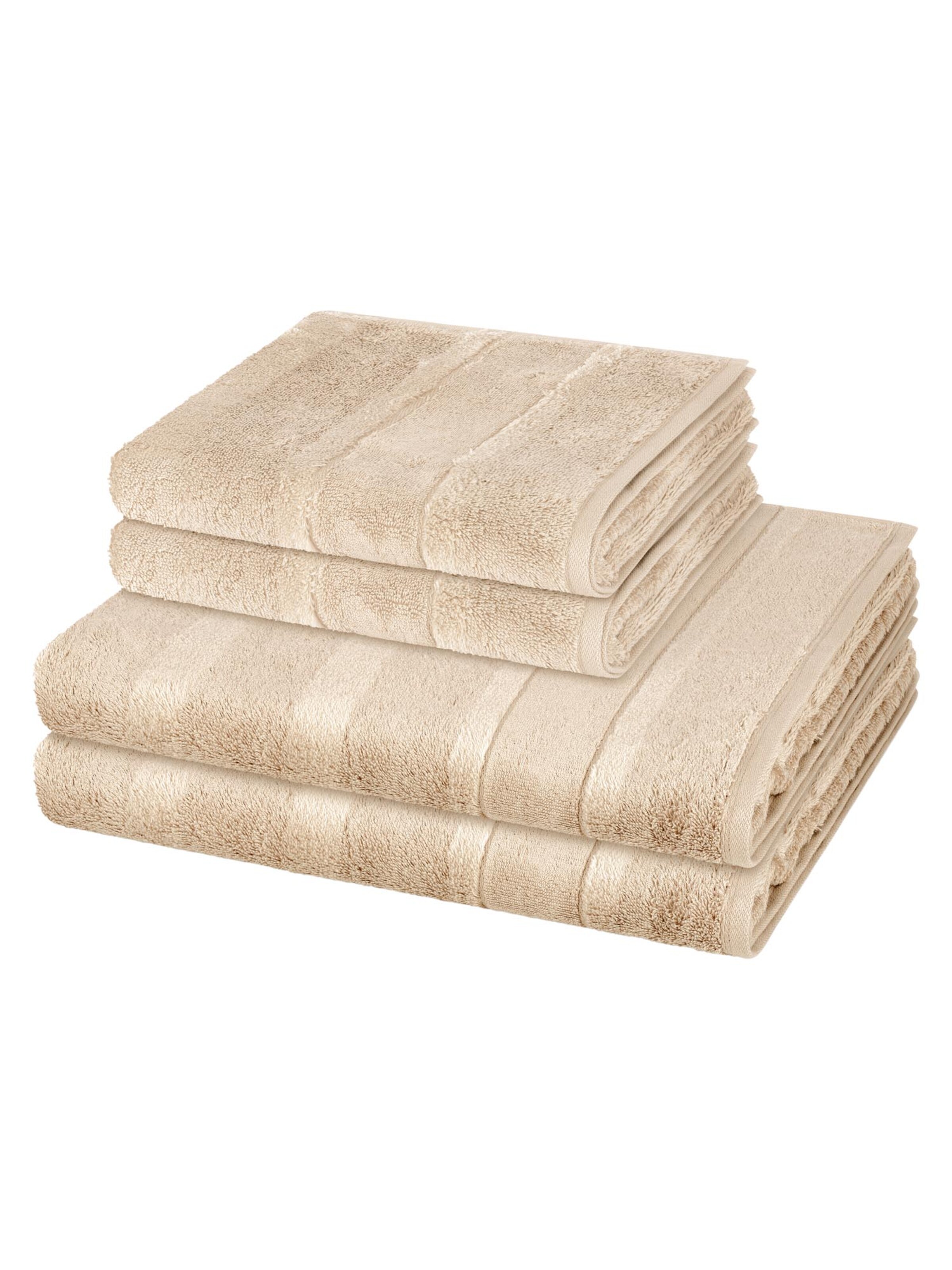 Cawö Towel 'Noblesse' in Brown: front