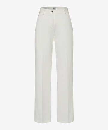 BRAX Regular Trousers with creases 'MAINE' in White: front