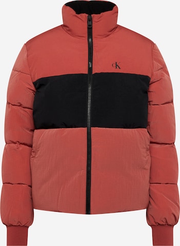 Calvin Klein Jeans Between-season jacket in Brown: front