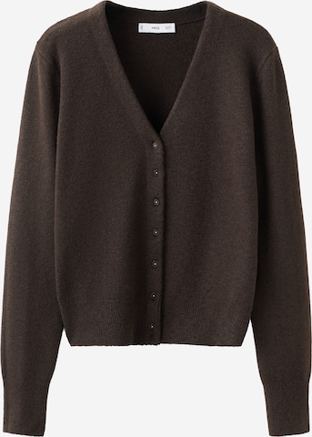 MANGO Pletena jopa 'SIMONE' | rjava barva: sprednja stran