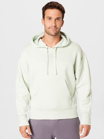 Felpa sportiva 'Studio Lounge Fleece' di ADIDAS SPORTSWEAR in verde: frontale