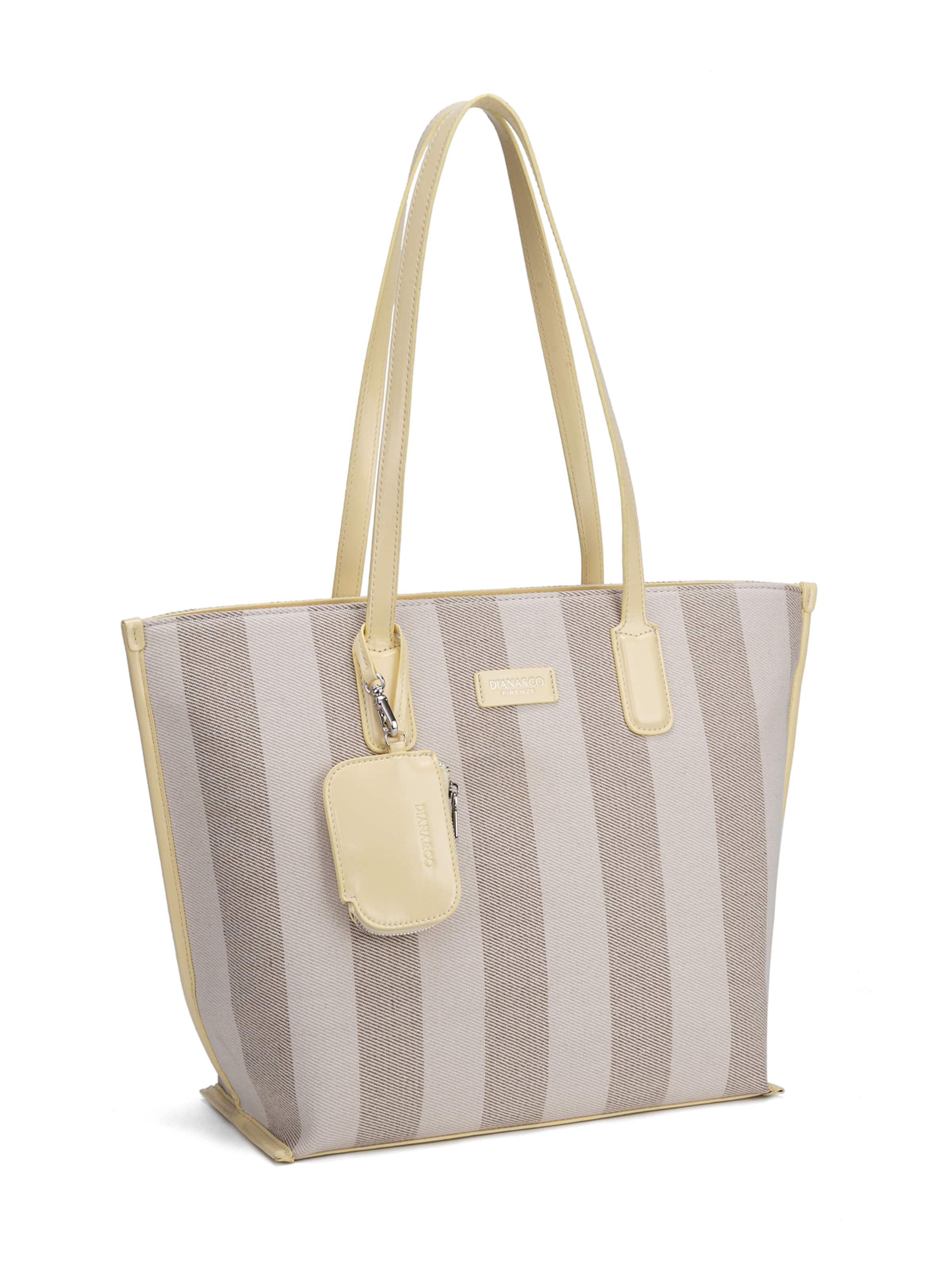 Shopper 'Borsa Shopper Donna Diana & Co Firenze - Righe e con Zip' di Diana&Co. in giallo