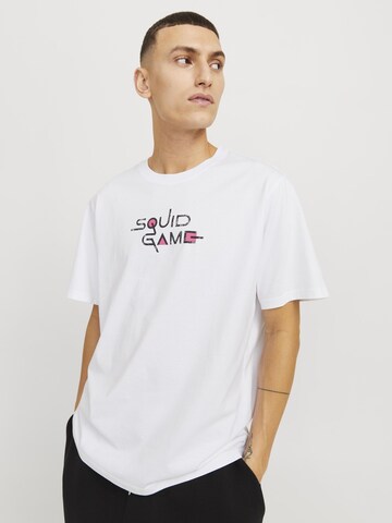 T-Shirt 'JJSquidgame' JACK & JONES en blanc