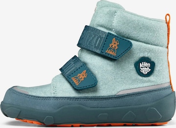 Affenzahn Stiefel 'Winterstiefel Wolle Comfy' in Blau: Vorderseite