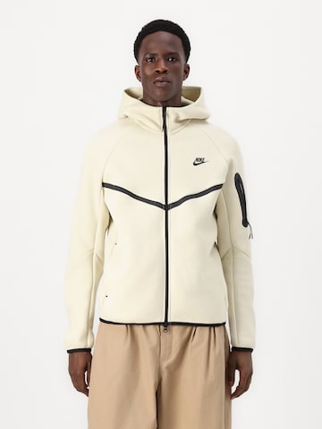 zaļš Nike Sportswear Sportiska jaka 'Tech Fleece': no priekšpuses