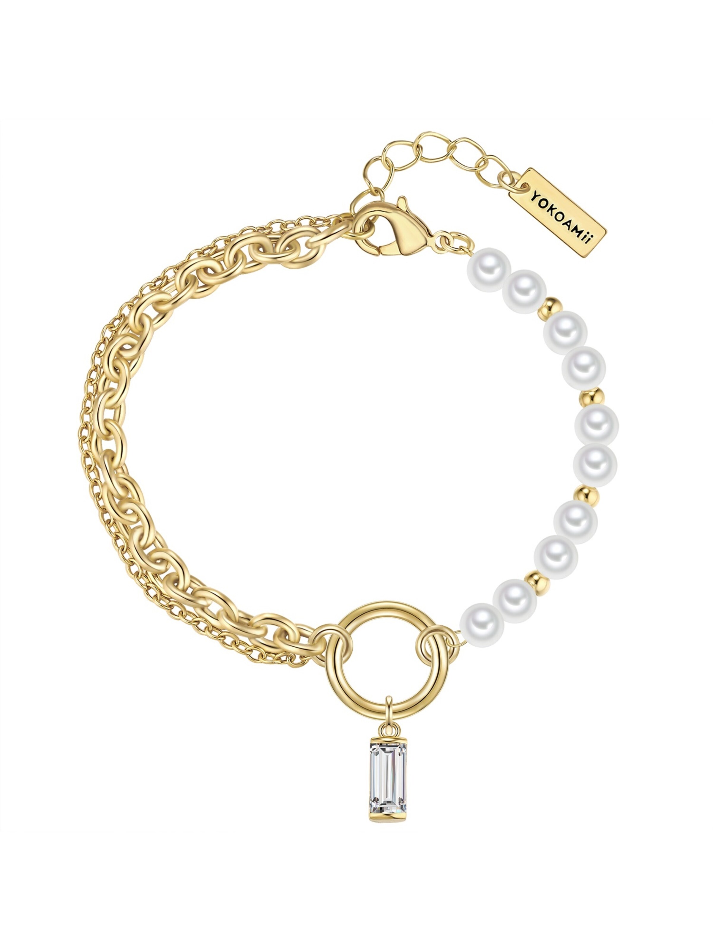 Braccialetto di Yokoamii in oro: frontale