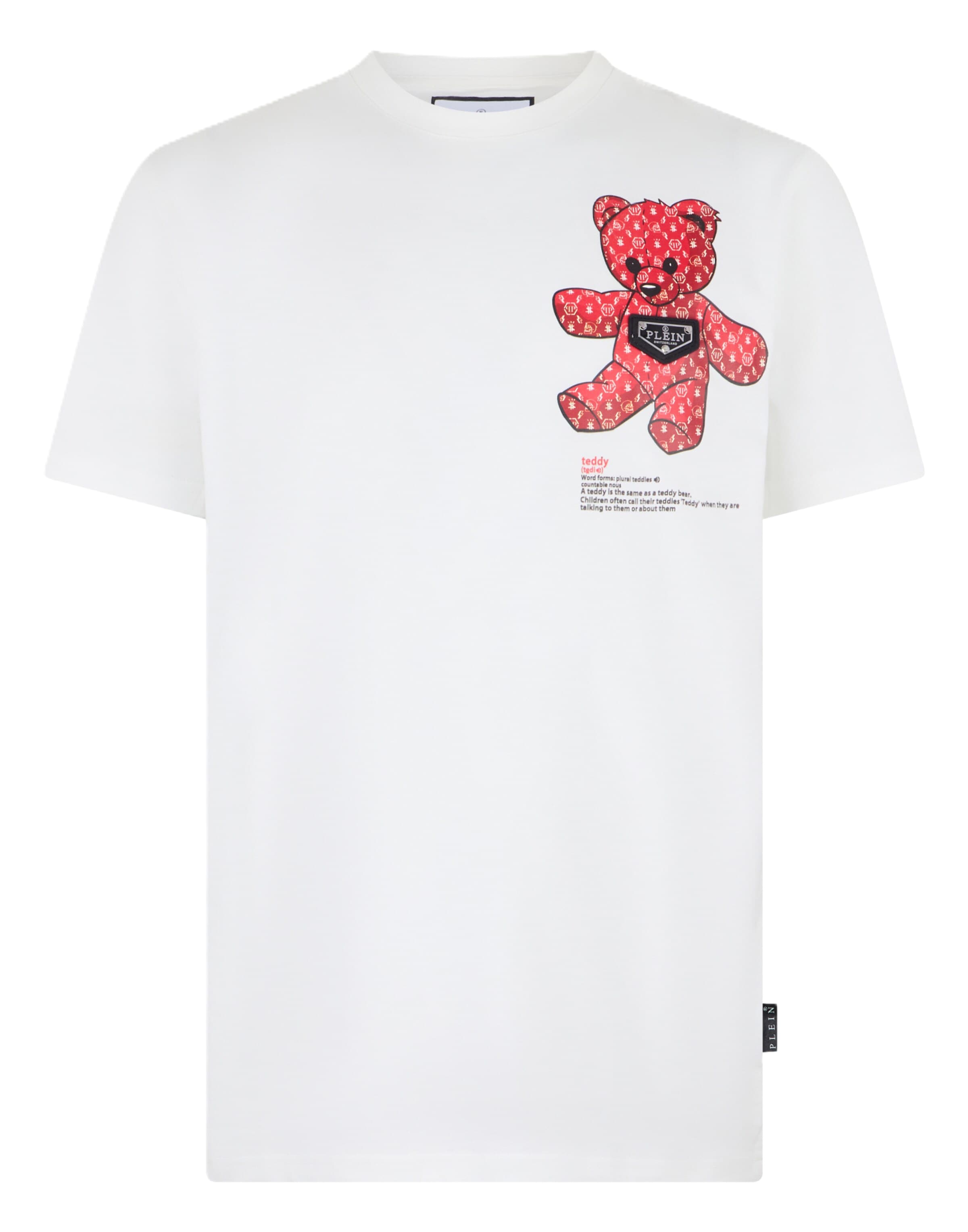 Maglietta ' Teddy ' di Philipp Plein in bianco: frontale