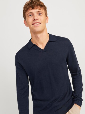 JACK & JONES Sweter 'Cigor' w kolorze niebieski