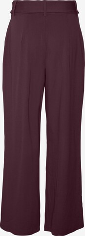 Wide leg Pantaloni con pieghe 'Eva' di VERO MODA in rosso