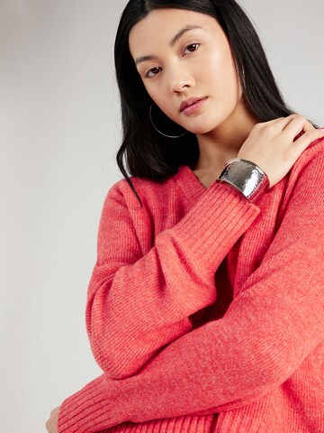 VERO MODA Sweater 'ELLYLEFILE' in Red