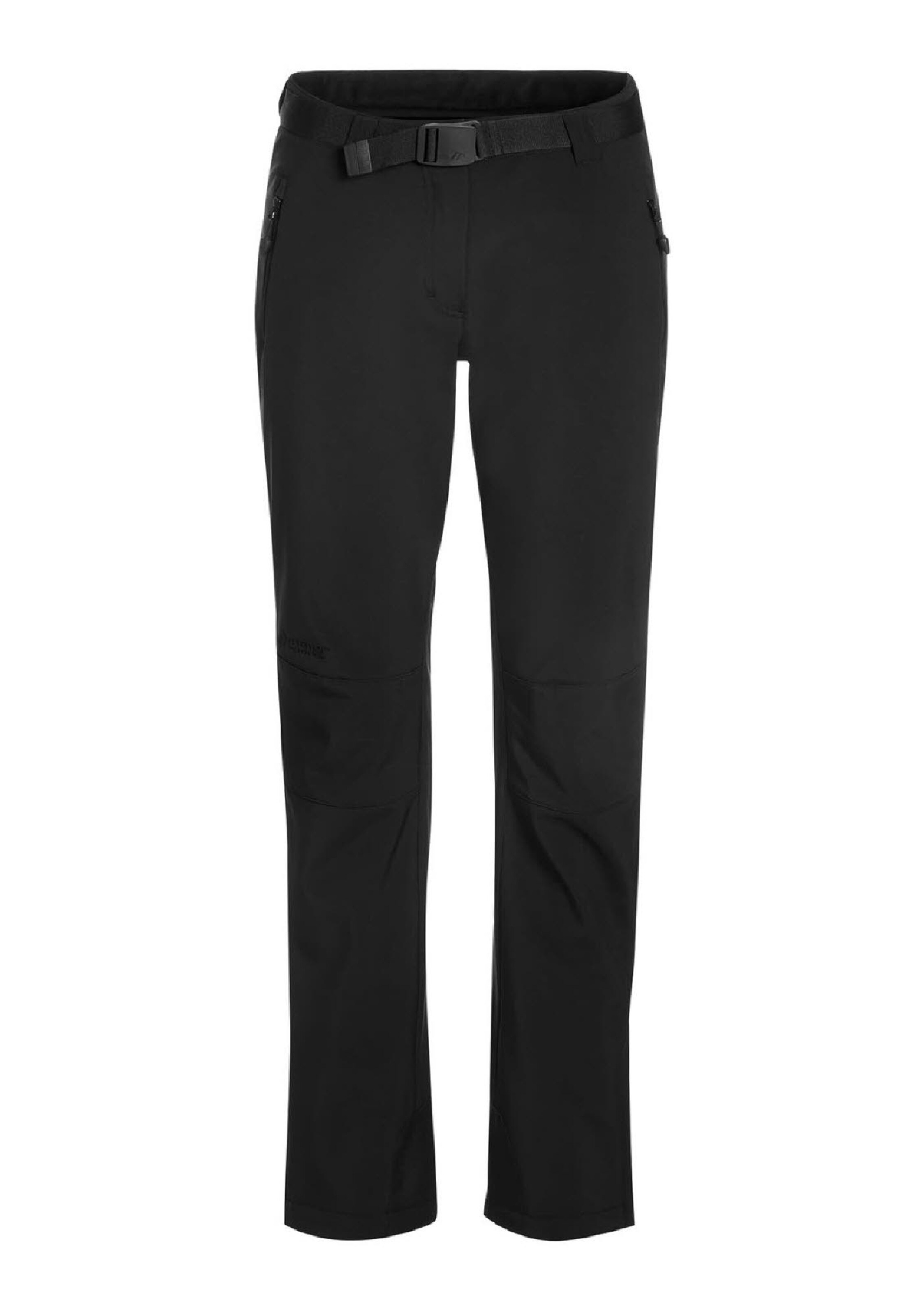 Maier Sports Regular Outdoorhose in Schwarz: Vorderseite