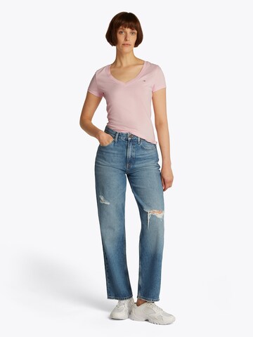 Maglietta di Tommy Jeans in rosa
