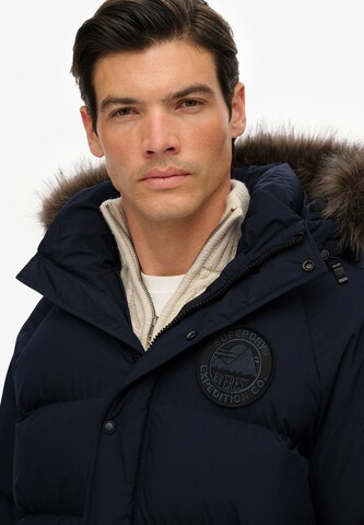 Manteau d’hiver 'Everest' Superdry en bleu