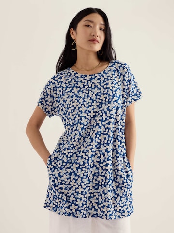 Seasalt Cornwall - Camisa 'Ocean Gaze' em azul: frente