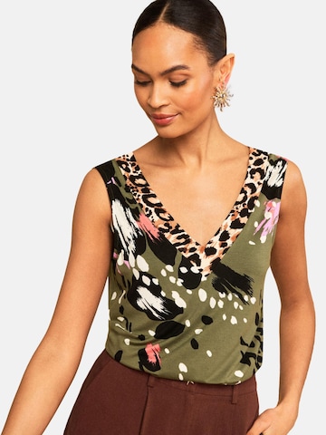 love & roses Top | zelena barva: sprednja stran