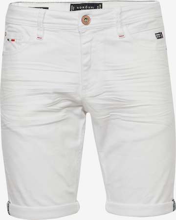 KOROSHI regular Jeans i hvid: forside