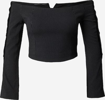 ABOUT YOU x Toni Garrn Top 'Camilla' in de kleur Grijs / Zwart, Productweergave