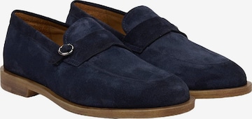 Desa Moccasins 'DESA Herren-Wildlederslipper mit Metalldetails' in Blue: front