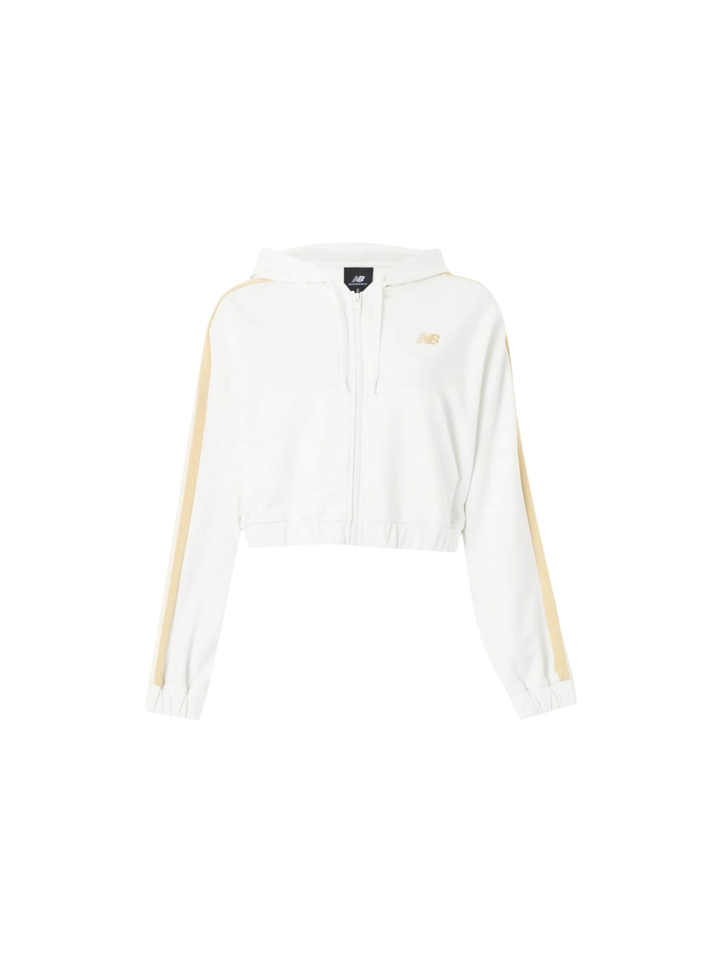 new balance Sweatjacke‌‌‌‌‌‌‌‌‌ in Weiß: Vorderseite