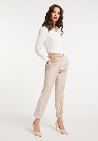 faina Slimfit Hose in Beige