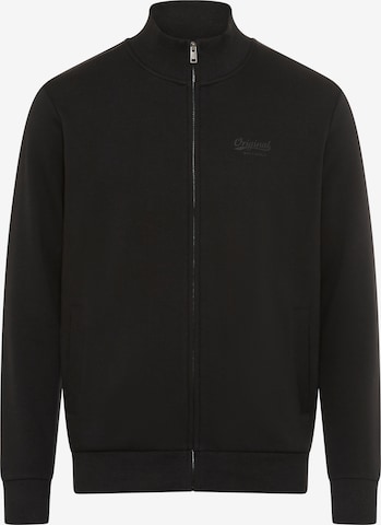 Man's World Sweatjacke in Schwarz: Vorderseite