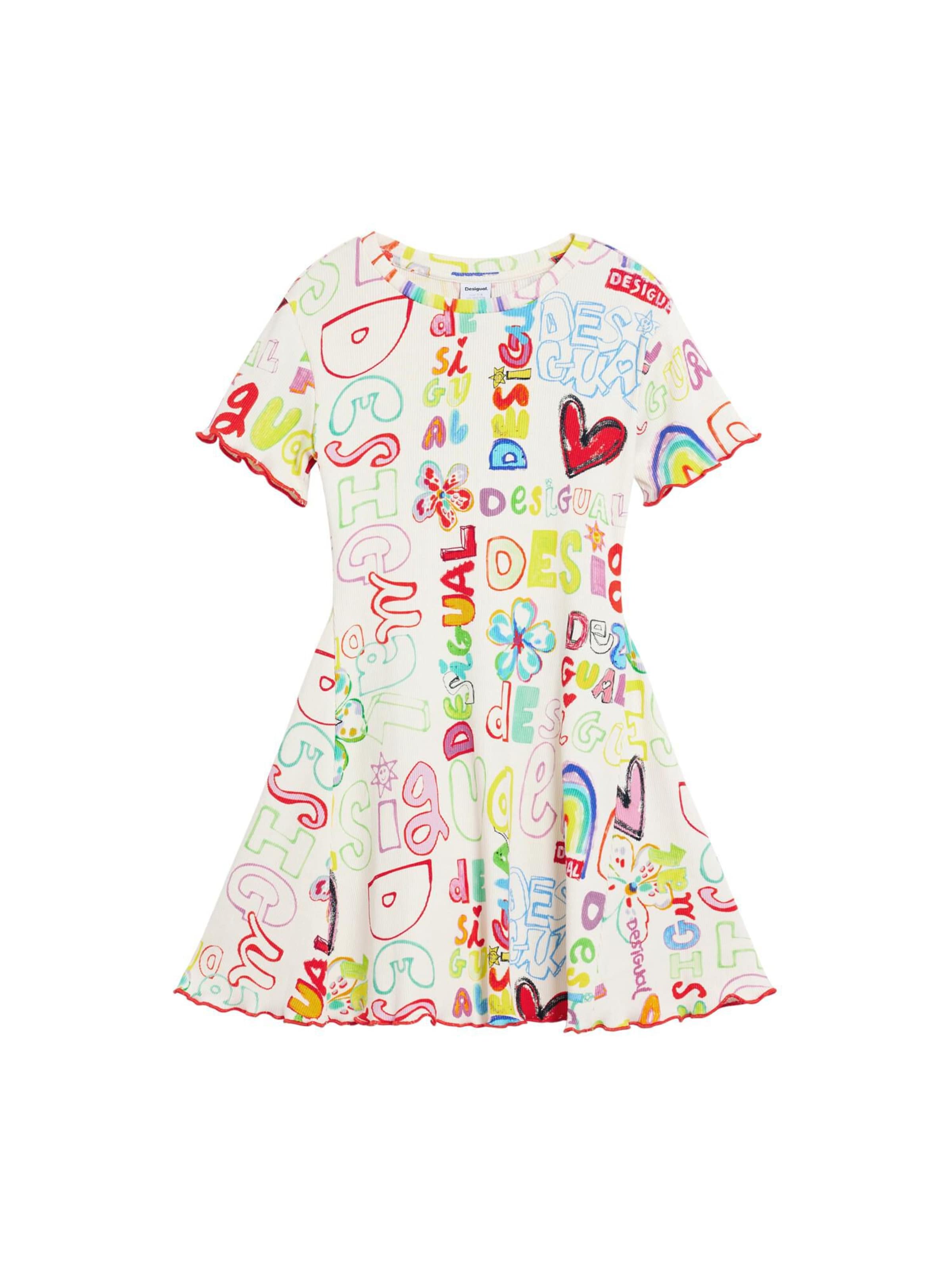 Desigual Sukienka w kolorze biały: przód