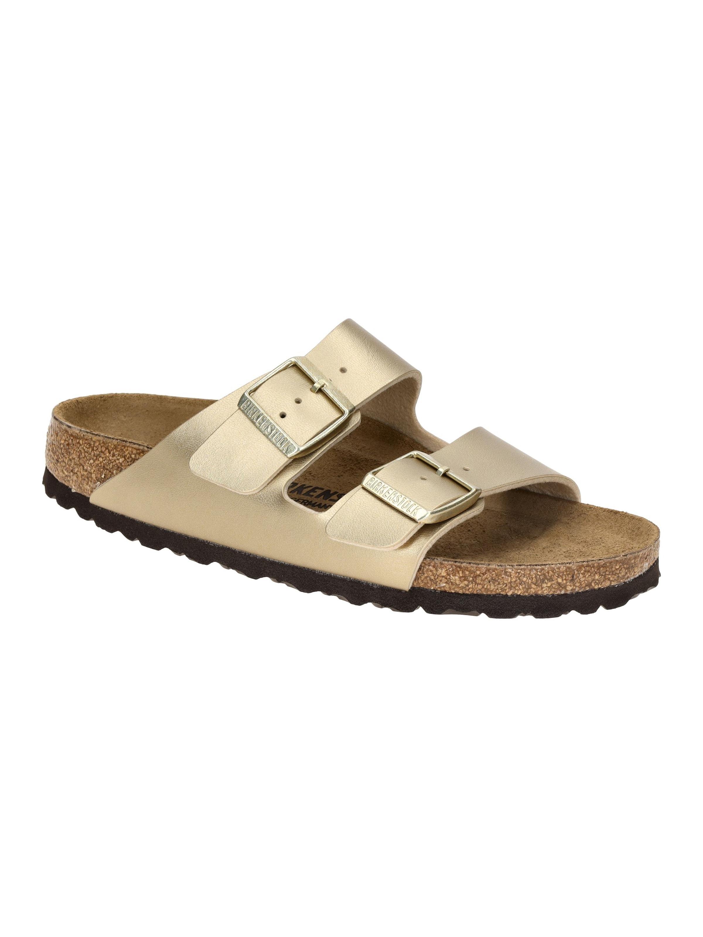 BIRKENSTOCK Pantolette in Gold: Vorderseite