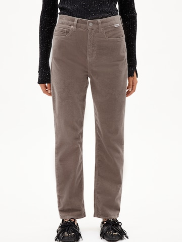 Regular Pantalon ARMEDANGELS en marron : devant