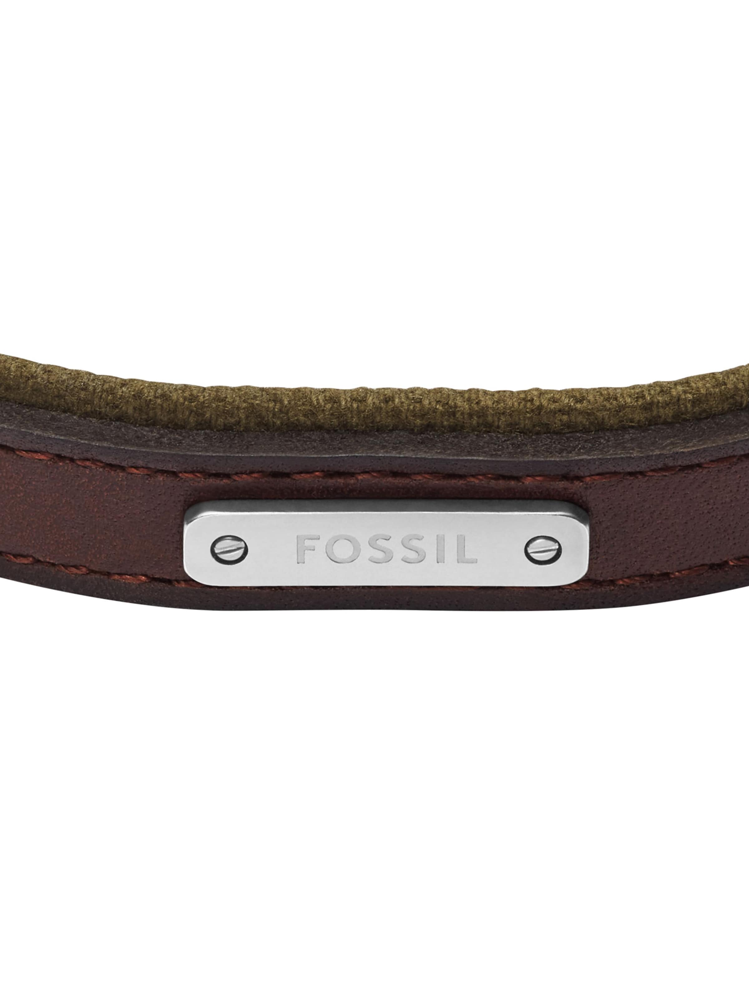 FOSSIL Armbånd 'EVERETT' i brun