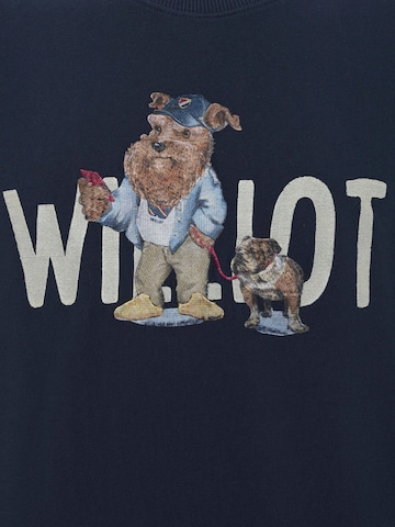Sweat-shirt 'Bulldog' Williot en bleu