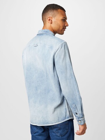 DRYKORN Regular fit Button Up Shirt 'SELED' in Blue