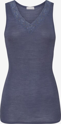 Hanro Top ' Woolen Lace ' in Purple: front