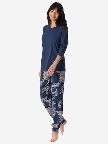 SCHIESSER Schlafanzug ' Comfort Essentials ' in Blau