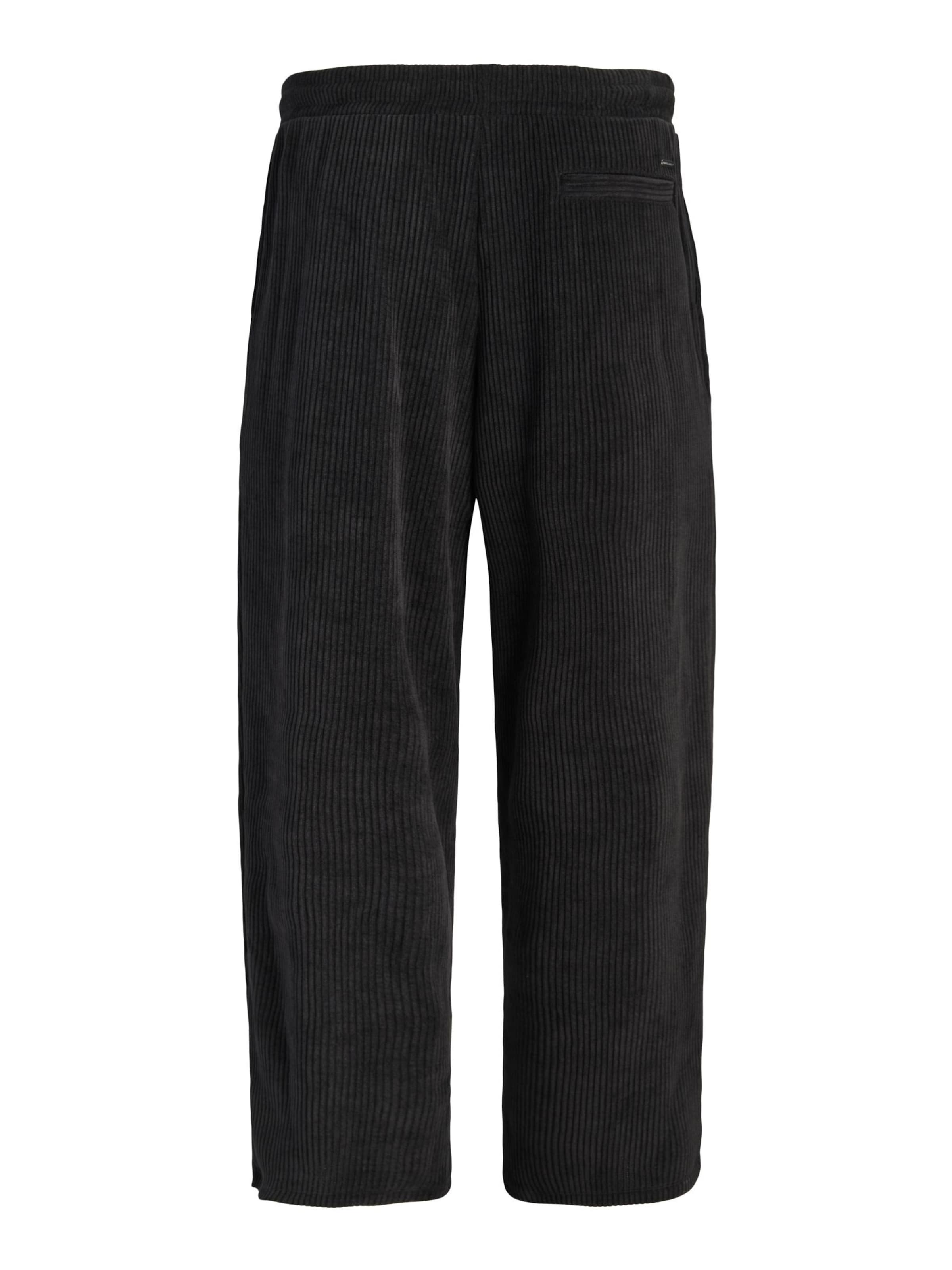 JACK & JONES Loosefit Παντελόνι πλισέ 'JPStevan' σε μαύρο