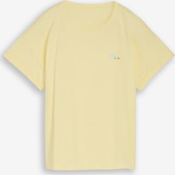 Tricou de la TOM TAILOR pe galben: față