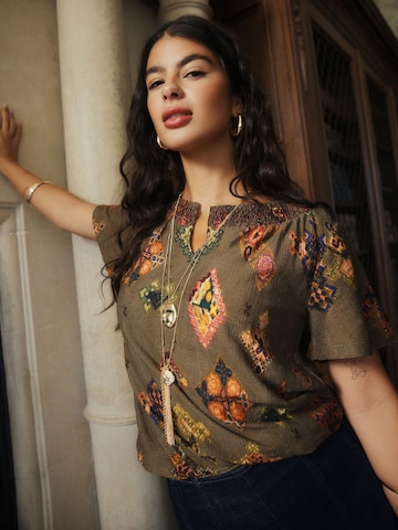 Next Bluse in Grün: Vorderseite