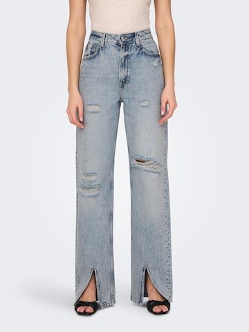 ONLY Wide leg Jeans 'ASTRID' in Blauw: voorkant