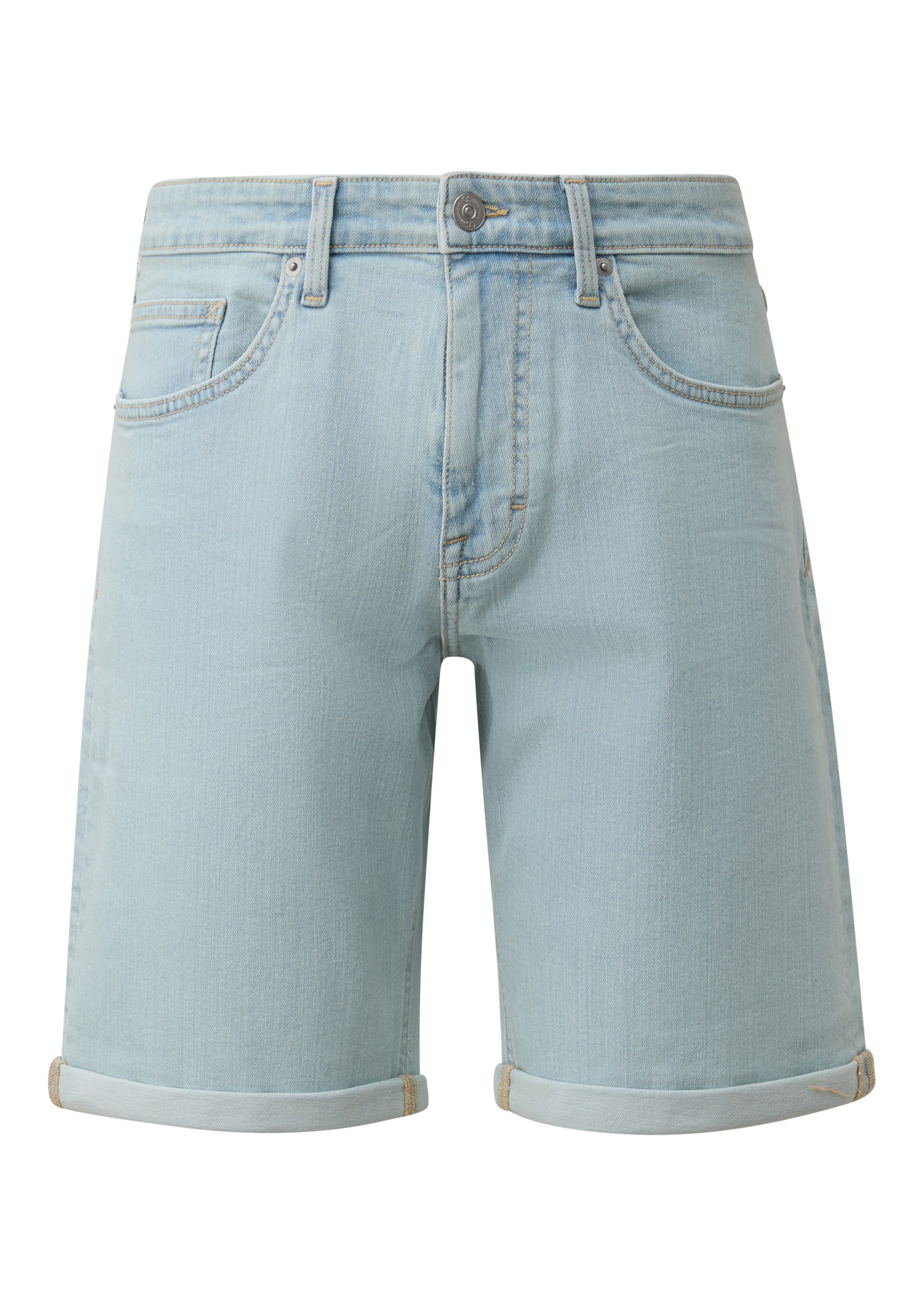 QS Regular Jeans 'John' in Blauw: voorkant