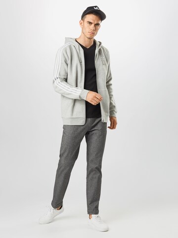 ADIDAS ORIGINALS Regularny krój Bluza rozpinana '3-Stripes' w kolorze szary