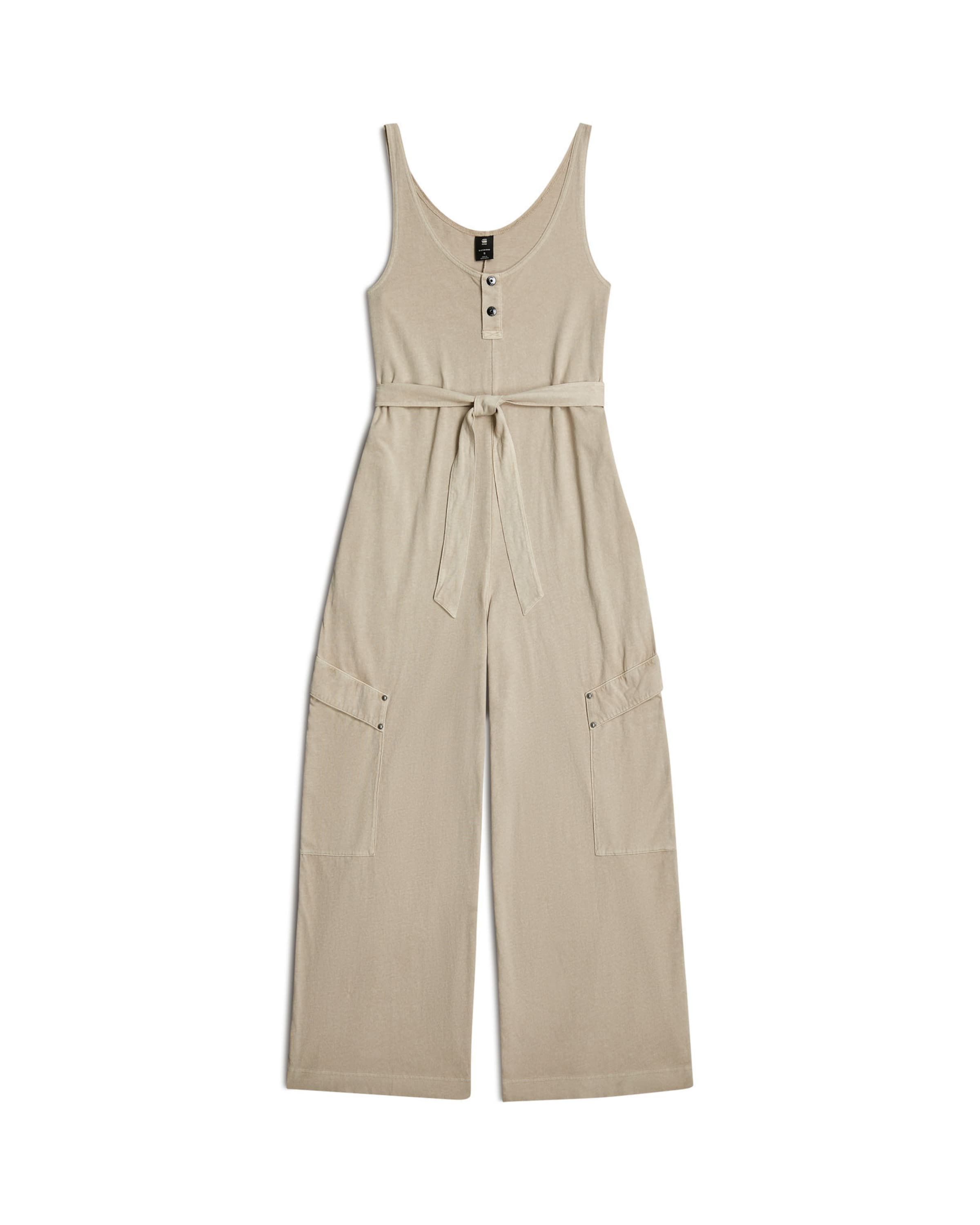 G-STAR Jumpsuit in Beige: voorkant