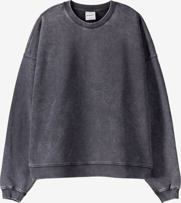 Bershka Sweatshirt in Grey: front