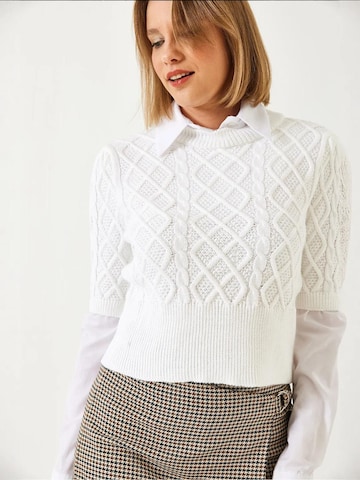 Bianco LucciPulover 'Pullover' - bijela boja