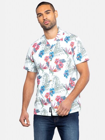 Threadbare Regular fit Button Up Shirt 'Venice' in White: front